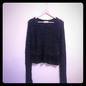 Hollister Sweater with Lace Detail